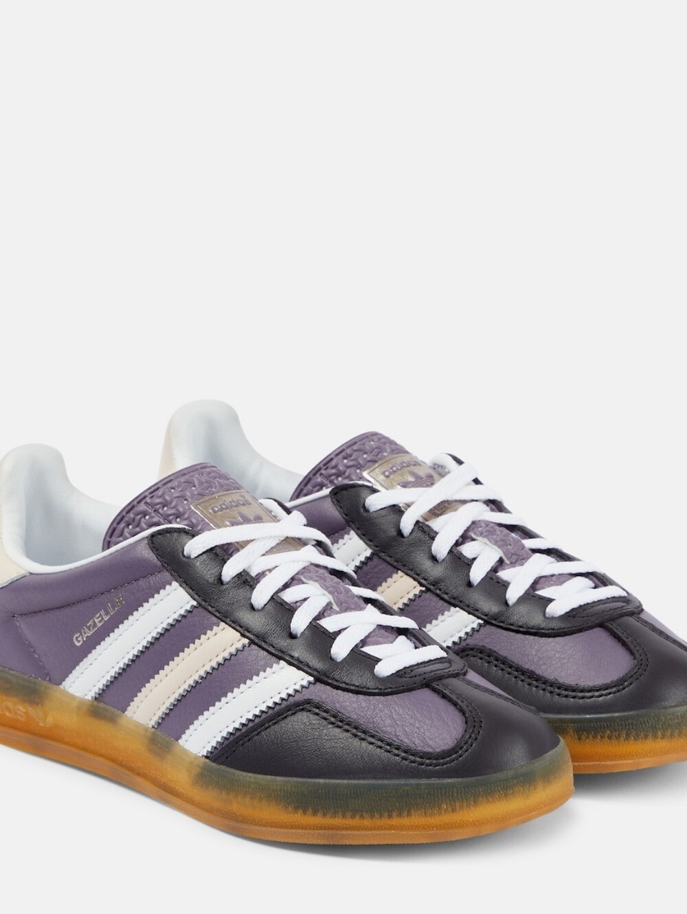 Adidas Gazelle Sneakers (NWT) - Size 7W (Purple/Black/White) -